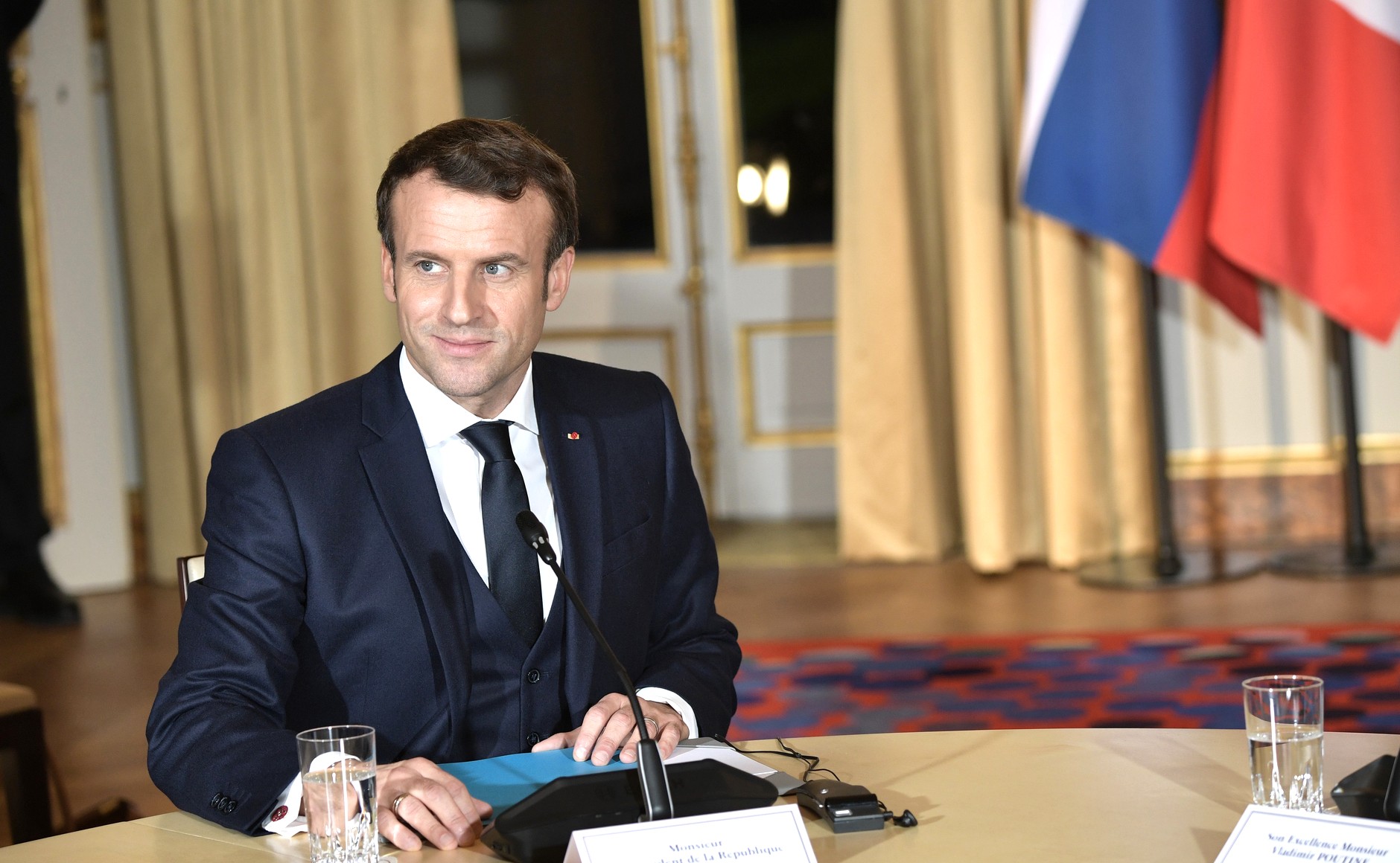 Emmanuel Macron à l'Elysée, en 2019