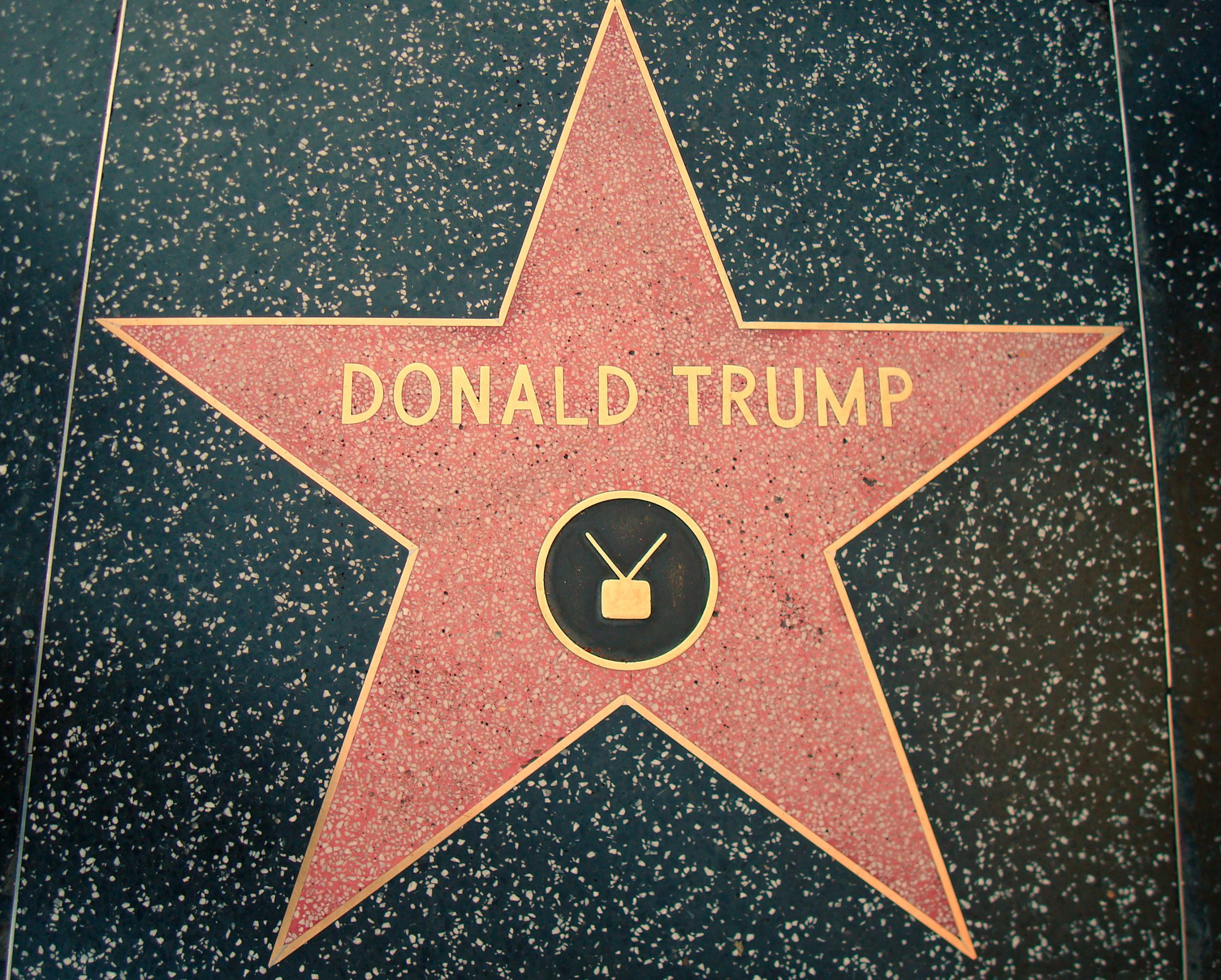 étoile de Donald Trump à Hollywood