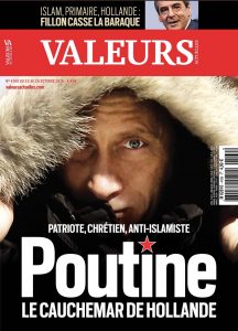 Couverture de Valeurs Actuelles en 2016 : "Patriote, chrétien et anti-islamiste"